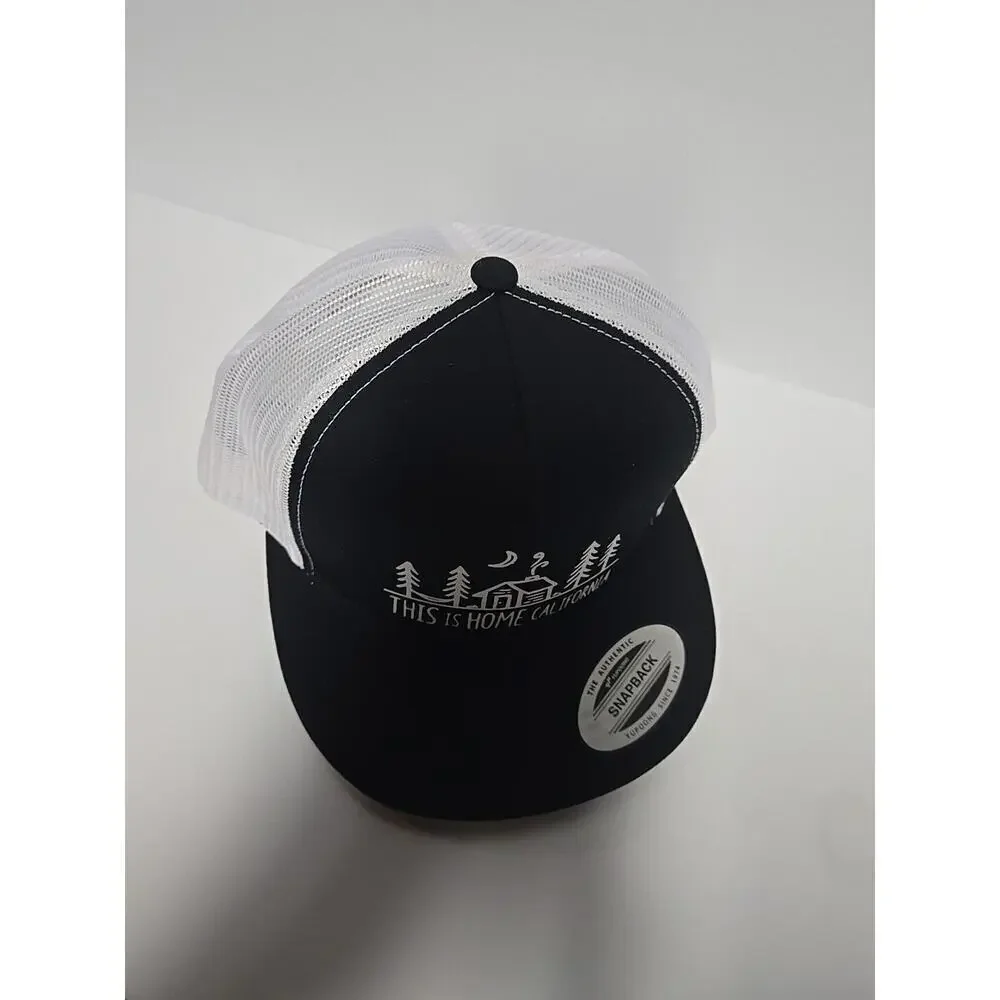 This Is Home California Trucker / Snapback Hat Unisex - Black - Picture 6 of 7